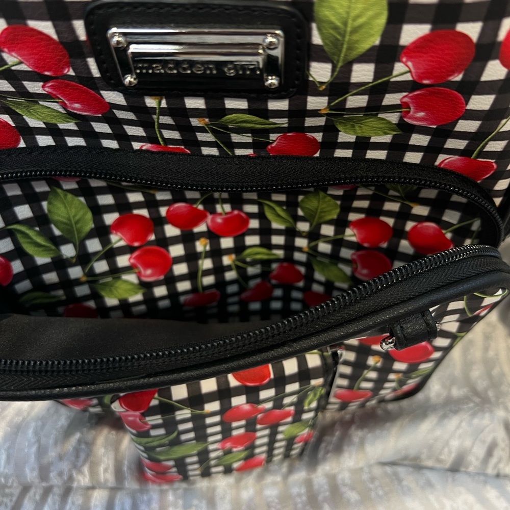 Madden Girl Cherry Patterned Backpack - image 8